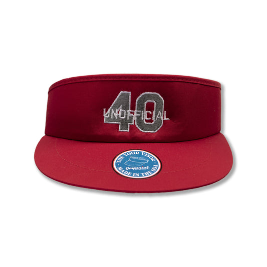 Unofficial 40 Imperial Tour Visor in red