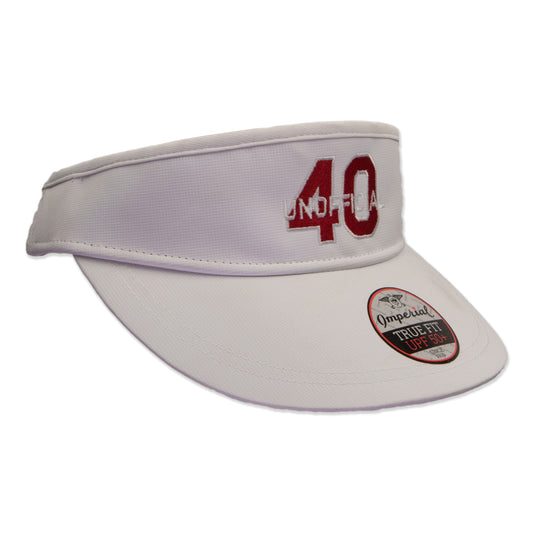 The Unofficial 40 Podcast Imperial High Crown Visor (white)