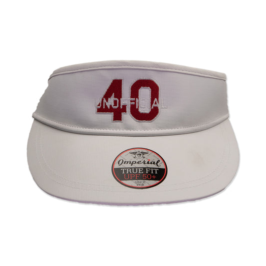 The Unofficial 40 Podcast Imperial High Crown Visor (white)