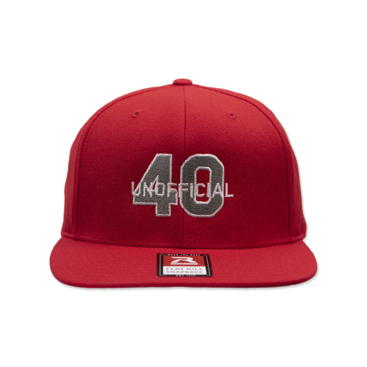 Unofficial 40 Wool Flatbill Snapback